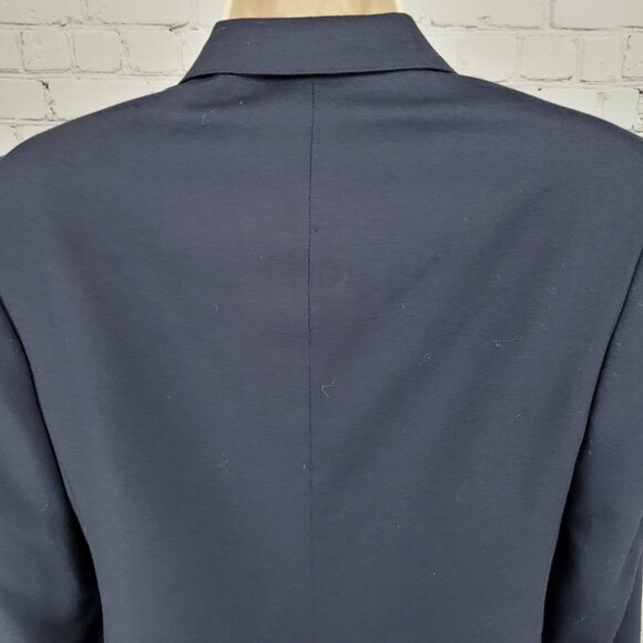 Polo Ralph Lauren Navy 100% Wool Gold Button Notch Blazer Suit Jacket USA 14 - Picture 10 of 15
